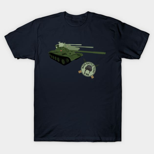 Soviet main battle tank T-54 T-Shirt by FAawRay